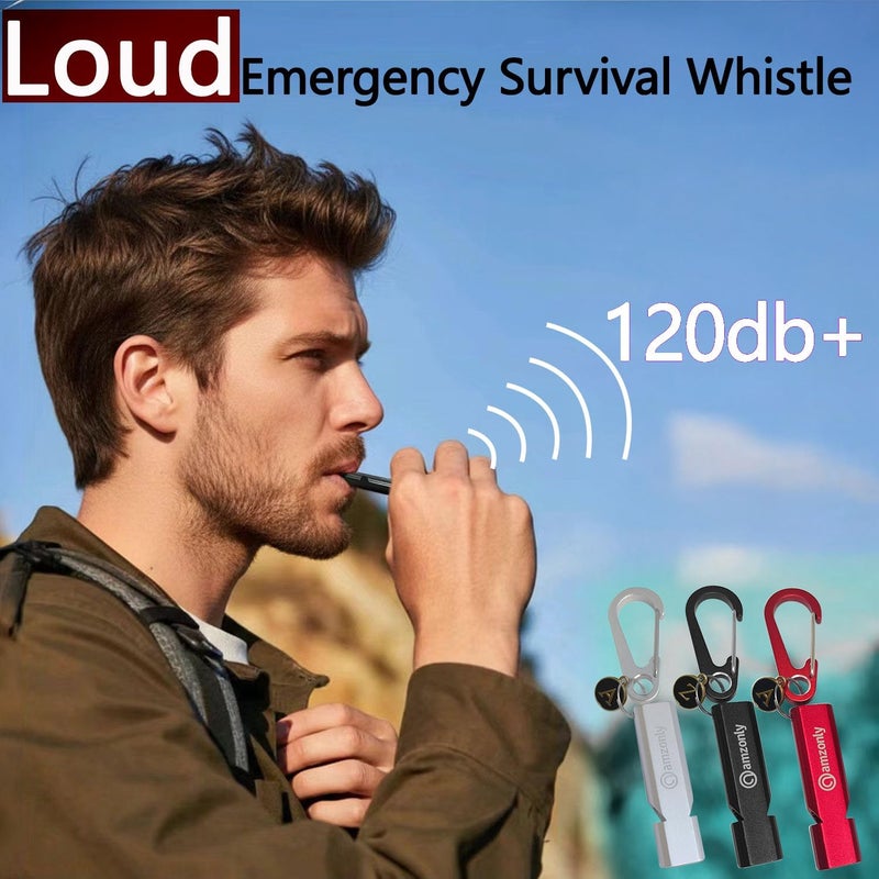 Amzonly Heart-Engraved Aluminum Emergency Whistles for Her/Him, A Pair of Custom-Initialed Whistles with Keychains and Neck Lanyards, for Lifeguard, Coaching, Hiking, EDC Outdoor, Sports, Multi Color - Image 4